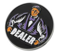 BIUDECO Metal Dealer Poker Button with High Durability and Comfortable Touching Feeling, Creative Design Game Accessory for Poker Gambling Tokens and Party Favor
