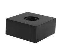 BIUDECO Microphone Flag Station Logo Cube: Black Square Microphone Logo Station - Interview Mic Flag For News Interviews Broadcasting