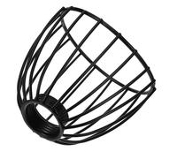 BIUDECO Mini Black Iron Lampshade for Pendant Light, 1.8Cm Aperture Industrial Metal Cage Lamp Shade Cover, Protective Hanging Light Fixture for Bedroom and Dining Room