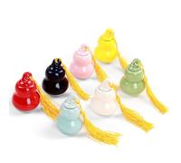 BIUDECO Mini Decoration Jar for Ceramic Bottle Seeds Tea or Shape Gourd and Storage, Portable Use with Good Powder Kitchen or