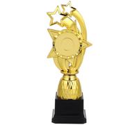 BIUDECO Mini Gold Plastic Star Trophy for Small Game Award Trophy for Boys Educational Reward for School and Kindergarten Decorative