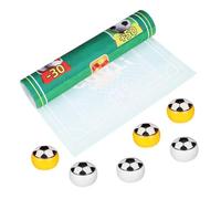 BIUDECO Mini Table Soccer Game for Interactive Football and Bowling Combo Durable Portable Desktop Foosball Hand Eye Coordination Social Skills and Motor Development
