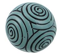 BIUDECO Mini Zen Garden Sand Ball Made of Resin with Symmetrical Spiral Texture, Decorative Sphere Supporting Mindfulness, Suitable for Meditation and Office Zen Decor