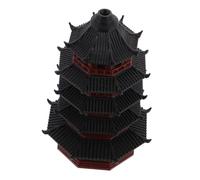 BIUDECO Miniature Pagoda Fish Tank Pavilion Ancient Building Landscape Decor for Desktop Bonsai Garden Aquarium Micro Landscape Model with Realistic Chinese Architecture Detailing