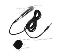 BIUDECO Miniature Wired Dynamic Microphone for Outdoor Party Amplifiers Portable Handheld Metal Mic with Clear Sound for Karaoke Home Ktv Streaming and Outdoor Singing Fun