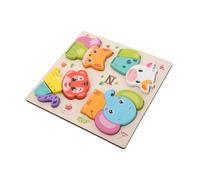 BIUDECO Montessori Puzzle Set Large Wooden Animal Jigsaw for Preschool Boys Early Learning Cognitive Development Matching Fine Motor Skills Educational Activity