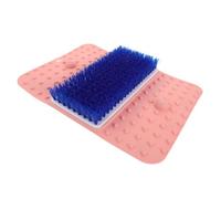 BIUDECO Multifunctional Shower Foot Massager Mat Suction Cups Non-Slip Exfoliating Scrubber for Bath Cleaning Brush Bathroom Foot Washer