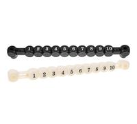 BIUDECO Multipurpose Foosball Score Bars 2pcs Table Soccer Game Accessories Black and White Scorekeeper Counters for ’S Table Football Training and Indoor Games