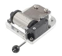 BIUDECO Musical Box Mechanism Hand Crank Metal Movement for Custom Music Boxes Sturdy Parts for Creating Unique Musical Accessories for and Personal Projects