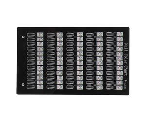 BIUDECO Nail Chart Acrylic Magnetic Nail Art Paint Palette Organizer Removable Display for Polish Sampling Manicure Salon Use