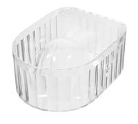 BIUDECO Nail Soaking Bowl Acrylic Gel Polish Remover Bowl 5.78X4.32X2.46In Groove Design Simple Appearance Softens Cuticles Soak off Gel Polish False Nails Removal