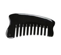 BIUDECO Natural Ox Horn Wide Tooth Scalp Massage Comb for Women and Men Multi-functional Hair Scalp and Back Scraping Tool Portable Pocket Comb to Reduce Hair Breakage and Texture