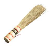 BIUDECO Natural Straw Dish Scrub Brush 28cm Yellow Multi-use Kitchen Pot Pan Cleaning Wok Brush for Home Cooking and Housekeeping