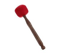 BIUDECO Nepalese Singing Bowl Mallet Stick Handmade Wooden Striker for Meditation and Yoga 27cm Long Red Accents