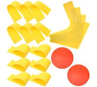 BIUDECO Non-slip Soccer Training Markers with Bright Colored Football Spot Markers for Sports Drills and Field Equipment Includes Round and Corner Floor Signs for School Training