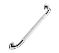 BIUDECO Non-Slip Stainless Steel Bathroom Grab Bar White Handrail for Tub Shower Safety Support Elderly Armrest with Rounded Grip and Multi-Functional Towel Rail for Lavatory Corridor