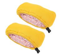 BIUDECO Non-Slip Underarm Crutch Pads for Walking Sticks Cotton Sponge Protection Cushions Comfortable Armpit Support for Elderly Yellow Soft Slip-Resistant Accessories for Home Use