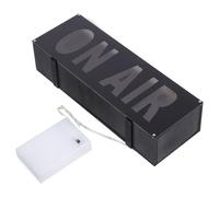 BIUDECO ON AIR LED Warning Sign Light Red Letters, Recording Studio Do Not Disturb Light, Battery-Free Home and Office Desk Indicator, Illuminated On Air Display for Broadcasting