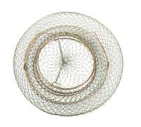 BIUDECO Outdoor Crab Basket Iron Wire Mesh Fishing Cage Foldable Steel Crab Trap for Lake River Sea Fishing Enthusiasts