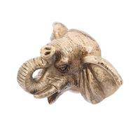 BIUDECO Outdoor Elephant Head Wall Mount Fountain Spout 10x7x7cm Water Feature Sculpture for Garden Patio Balcony Yard Feng Shui Decoration
