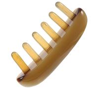 BIUDECO Ox Horn Scalp Massage Comb for The Elderly Wide Teeth Design to Massage The Scalp, Guasha Tool Hair Massager Comb for Relaxation and Hair Care