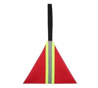 BIUDECO Oxford Cloth Reflective Safety Travel Flag for Kayak and Canoe Towing Red Warning Flag with High Visibility Strip Versatile Trailer Safety Accessory for Boats Submarines and