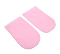 BIUDECO Paraffin Wax Moisturizing Hand Gloves with Fabric Lining Thin Soft Pink Hand Skin Care Mittens for Therapeutic Use 25x15cm Single Pair