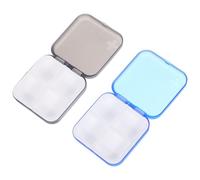BIUDECO Pill Well Organizer Capacity Portable Box Or 2pcs Large with and Multi-Grid Design, Medicine Case, Easy to Carry Protected for Daily Use Travel Pocket Storage
