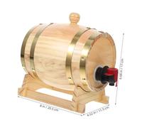 BIUDECO Pine Wood Wine Barrel with Stand and Faucet Delicate Wine Dispenser for Beer Whiskey Brandy Storage and Aging Multipurpose Rustic Home Bar Party Bucket