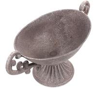BIUDECO Plants Retro Pot Double-Ear Iron Flowerpot with Rust Treatment Process for Office Desktops and Party Decoration