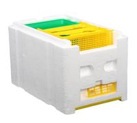 BIUDECO Plastic Bee Feeding Box 3-Frame Beehive Mating and Breeding Pollinating Tool, Beekeeper Accessory for Hive Feeding and Queen Rearing