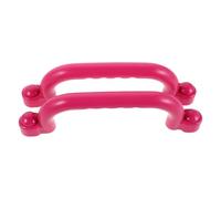 BIUDECO Playset Grab Handles Pink Plastic Safety Handrails for Outdoor Indoor Playground Climbing Frames Treehouse Jungle Gym Ergonomic Non-Slip Grip Accessories