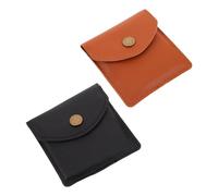 BIUDECO Pocket Ashtray Bag 2pcs, Fireproof Butt Holder for Cigarette Ash and Road Trips, Compact Reusable Design