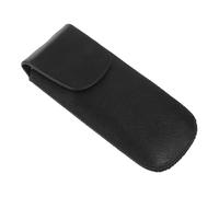 BIUDECO Portable 10-hole Blues Harmonica Case, Black Faux Leather Storage Box Sleeve for Harmonica with Button or Buttonless Design, Protective Cover Suitable for Travel and Daily Use