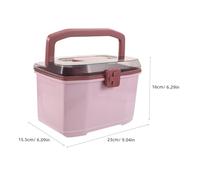 BIUDECO Portable Home Medicine Storage Box with Compartments Sturdy Plastic Organizer Case for Adults Dustproof and Portable Chest for Travel and Daily Use