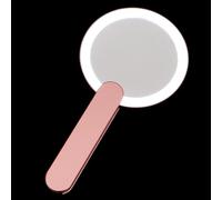 BIUDECO Portable Mini LED Handheld Makeup Mirror Rotation Clear Reflection Compact Vanity Mirror for Women Travel and Home Use Pink