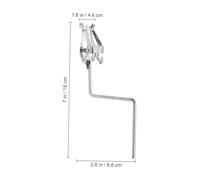 BIUDECO Portable Music Score Stand Sax Music Rack for Marching Band Saxophone Accessory Firm Material Silver