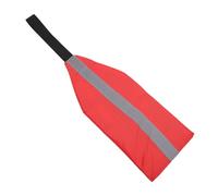 BIUDECO Portable Red Kayak Tail Safety Flag with Double-Sided Reflective Strips for Kayak and Canoe Travel Warning