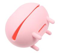 BIUDECO Portable Silicone Makeup Egg Storage Case with Air Vent Design for Makeup Sponge and Beauty Eggs, Pink Cute Style Holder Suitable for Bathroom and Living Room
