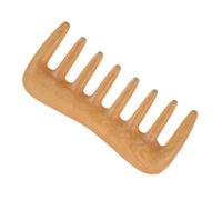 BIUDECO Portable Wide Tooth Boxwood Hair Comb for Scalp Massage and Hairdressing Natural Static Styling Tool for Curly Wavy Long Hair Care