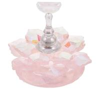 BIUDECO Practice Nail Stand Cherry Blossom for Beginners and Nail Artists Pink Iridescent Easy to Use Stylish and Elegant Design for Home Use