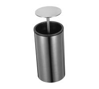 BIUDECO Press-type Stainless Steel Toothpick Dispenser Automatic Pop-up Holder Dustproof Storage Jar for Home Restaurants Parties Portable Toothpick Organizer with Elegant Modern Design