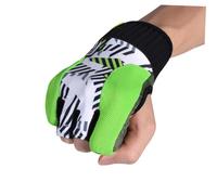 BIUDECO Professional Breathable Silicone Bowling Gloves with Slip Elastic Grip Fingerless Design for Precise Control Wrist in Green Durable Sports Accessory