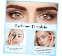 BIUDECO Professional Eyebrow Stencil Ruler Three Point Balance Positioning Kit for Natural Symmetrical Brows Reusable Measuring Tool and Template for Makeup Beginners and Tattoo Stylists