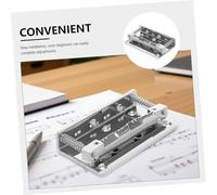 BIUDECO Professional Metal Mandolin Bridge Tailpiece for Accurate Tuning and Enhanced Sound Dynamics Instrument Replacement Part for String Mandolins in Classical Folk and Contemporary