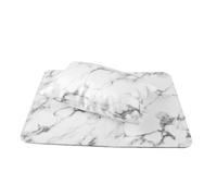 BIUDECO Professional Nail Arm Rest Pillow with Marbled Leather Mat Wrist Support Cushion for Manicure Salon and Home DIY Protective Nail Table Ornament