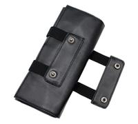 BIUDECO PU Leather Hairdresser Scissor Holder Bag Multifunctional Salon Tool Pouch for Barbers and Hairdressers Compact Styling Scissors Case for Travel and Storage Black