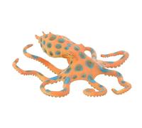 BIUDECO Realistic Blue Ringed Octopus Figurine Lightweight Plastic Sea Animal Model Educational Ocean for Room Decor Cognitive Learning Display