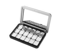 BIUDECO Refillable DIY Eyeshadow Palette Empty Makeup Container for Lipstick Blush Highlighter Magnetic Storage with Chic Design for Travel Daily Use