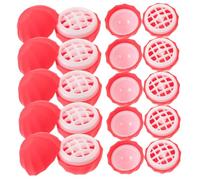 BIUDECO Refillable Sphere Lip Balm Boxes 10pcs Pink Plastic Lipstick Containers Portable Storage for Travel and DIY Lip Balm Cosmetics